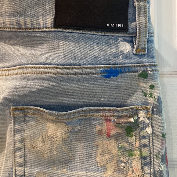 Amiri paint splattered skinny jeans, 32 men’s - Picture 8 of 13